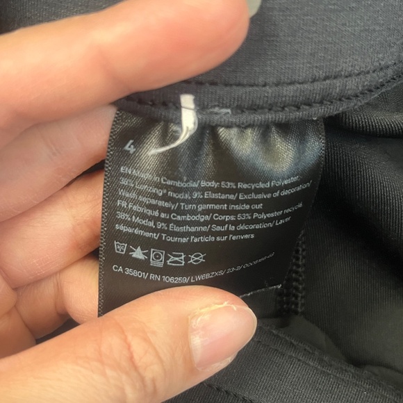 Lululemon Womens Softstreme High Rise Pants Sz 4 Pullstring Black - Picture 9 of 13